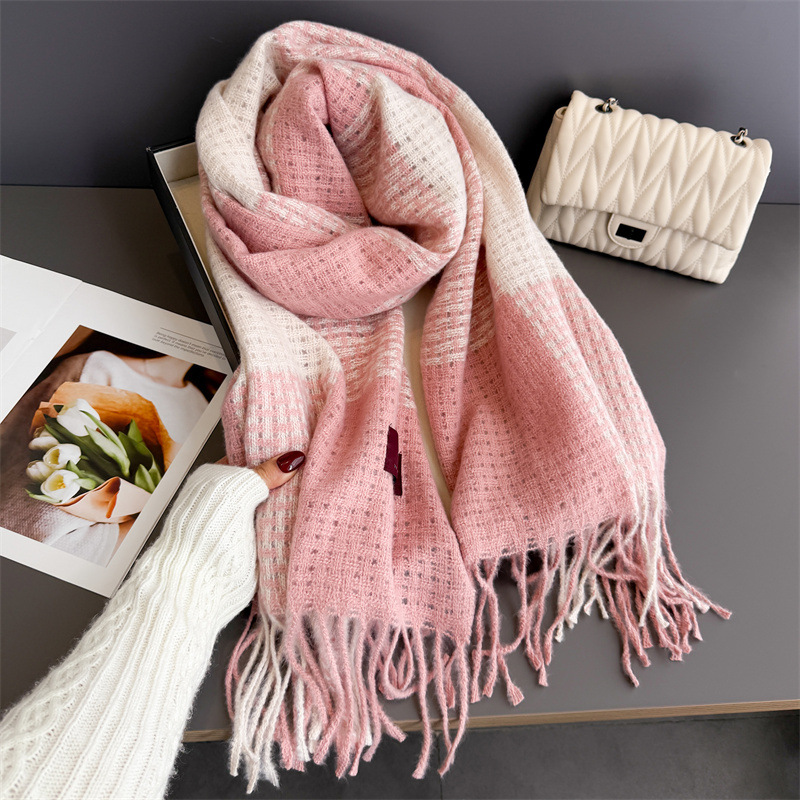 Pashmina Wrap Large - Imitation Cashmere Warm Scarf For Women