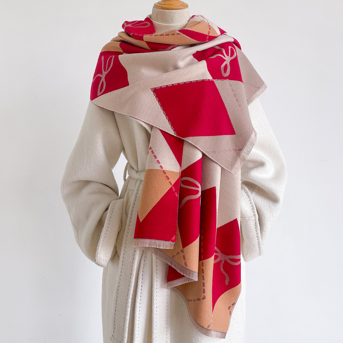 Women Imitation Cashmere Scarf - Pashmina Wrap Large 评论和价格