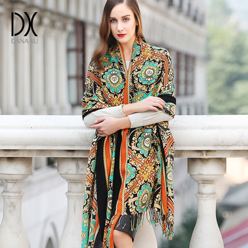 DANA XU 100% Wool Large Shawl  - Pashmina Wrap Large 评论和价格
