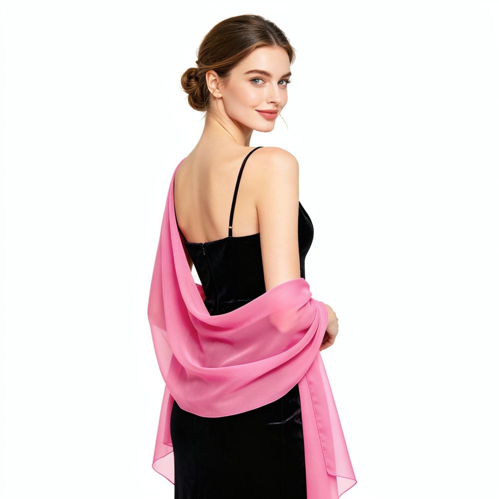 Elegant Chiffon Scarf Wrap For - Stole Wedding Shawl 评论和价格