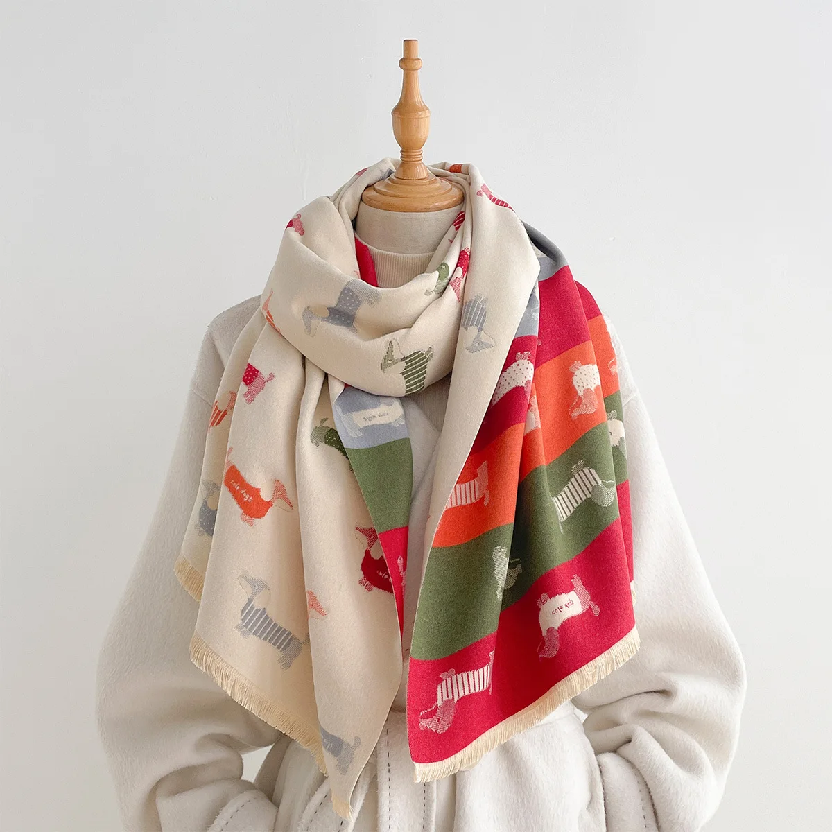 Imitation Cashmere Scarf Women - Pashmina Wrap Large 评论和价格