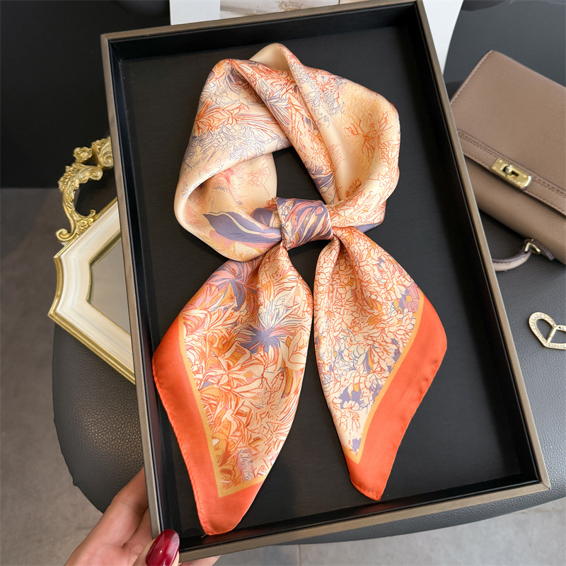 Luxury Design Print Scarf For  - Silk Neck Scarf 评论和价格