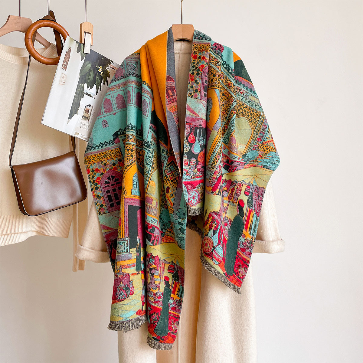 Women Imitation Cashmere Scarf - Pashmina Wrap Large 评论和价格