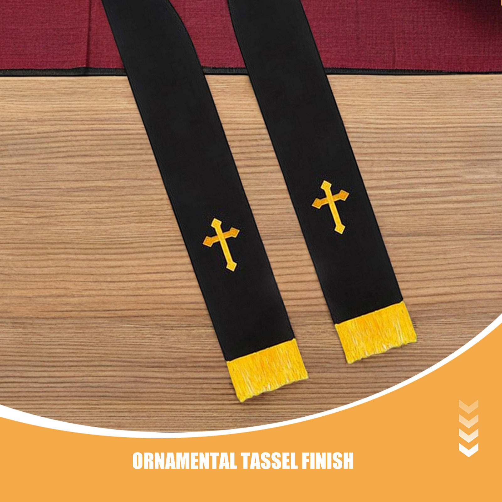 2Pcs Embroidered Cross Wedding - Stole Wedding Shawl 评论和价格