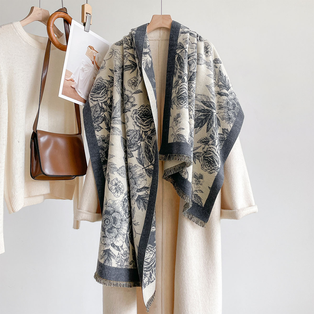 Imitation Cashmere Scarf Women - Pashmina Wrap Large 评论和价格