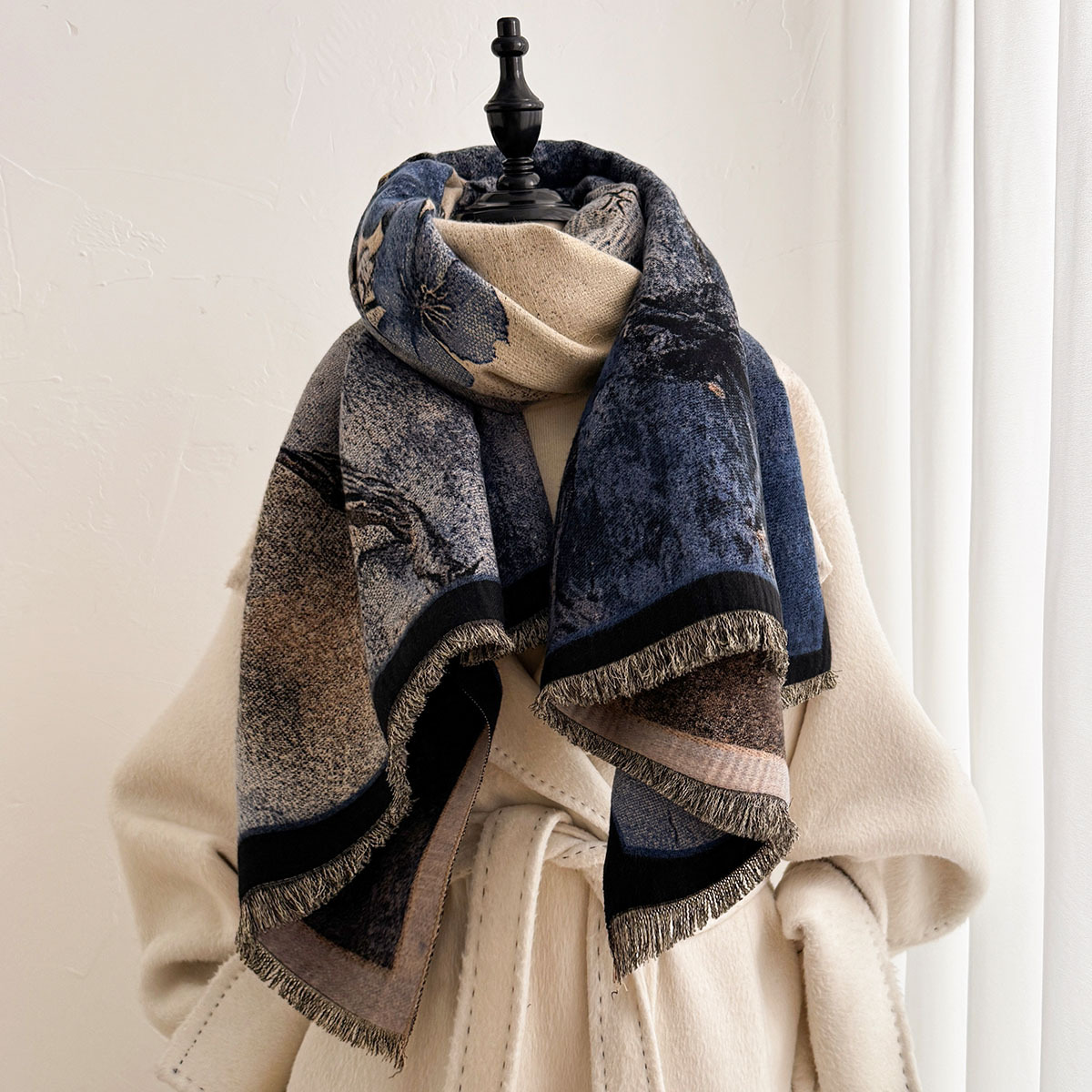 Women Imitation Cashmere Scarf - Pashmina Wrap Large 评论和价格