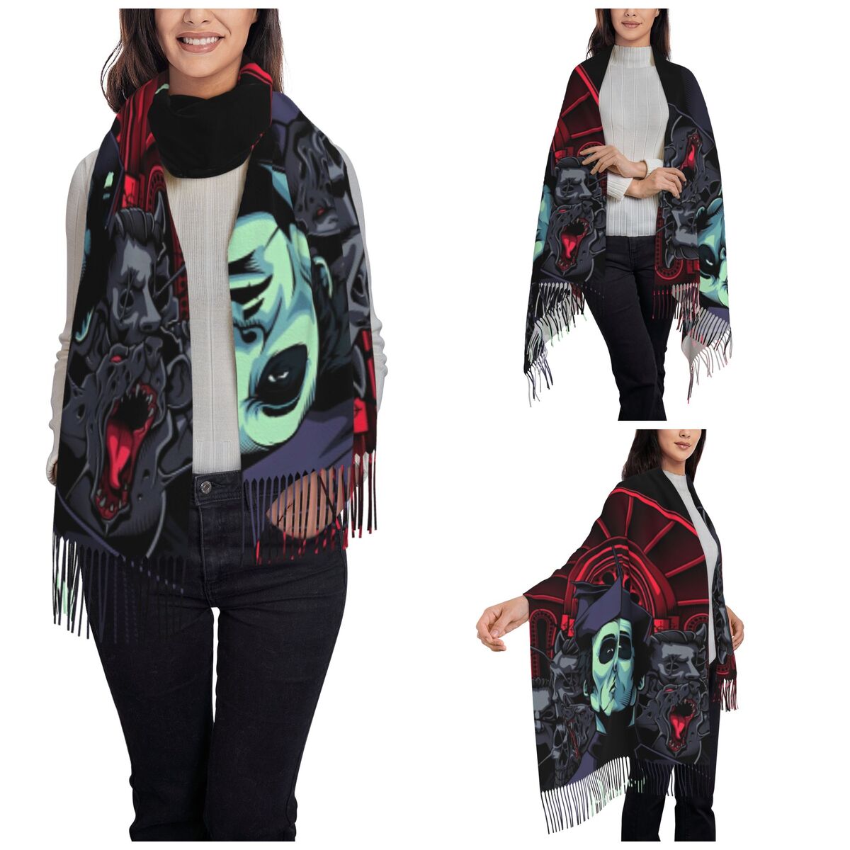 Ghost Band Shawl Wrap for Wome - Pashmina Wrap Large 评论和价格