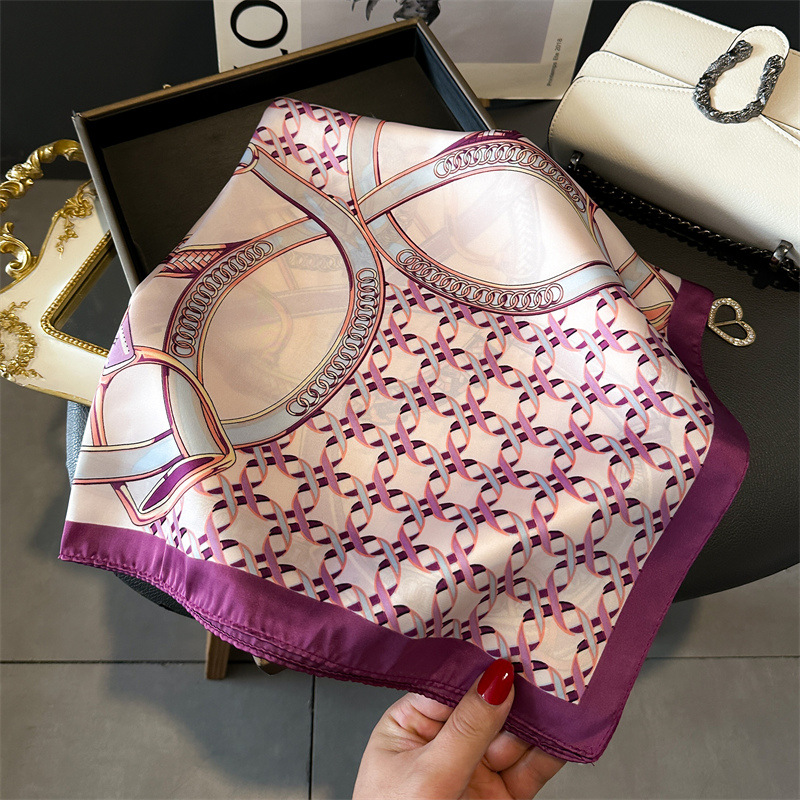 Luxury Female Square Scarf Cha - Silk Neck Scarf 评论和价格